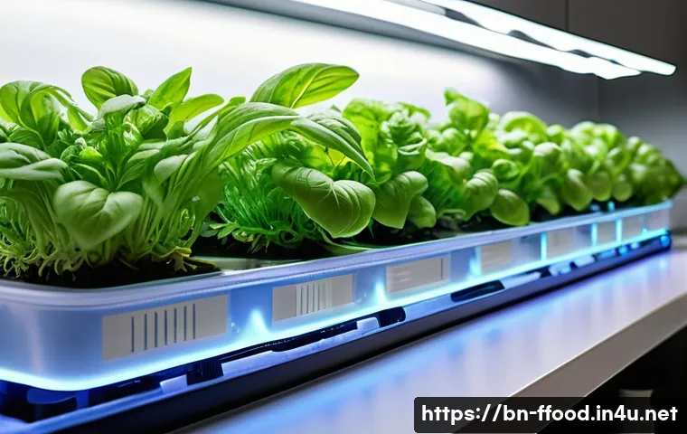 수경재배 설비의 최적화 - **A Modern Hydroponic Nutrient Control Hub:**
    "A close-up, hyper-realistic shot of a sophisticat...